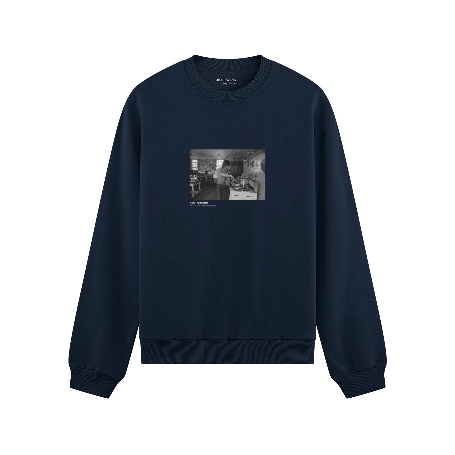 Keith Richards Montauk New York 1975 Oversize Sweatshirt
