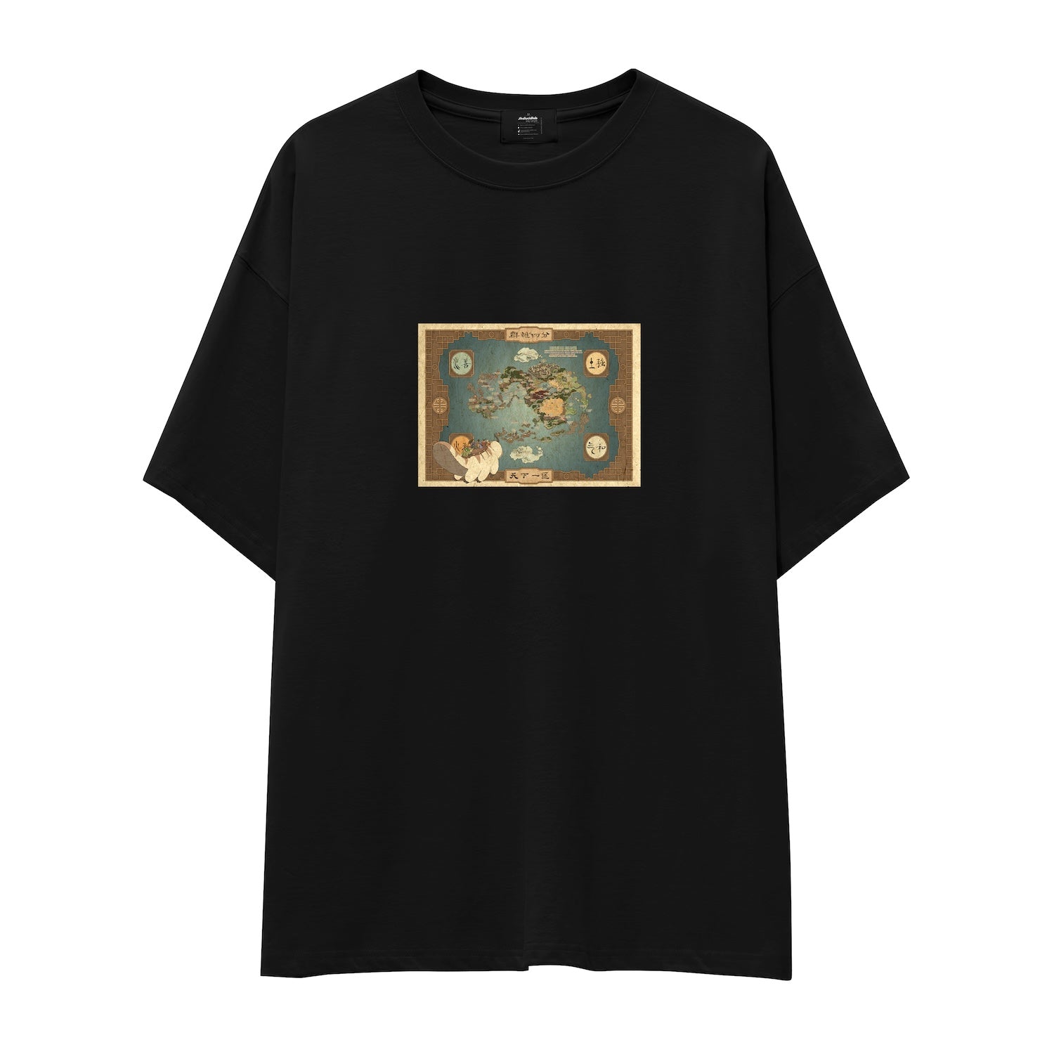 Avatar The Last Airbender Map Oversize Tişört