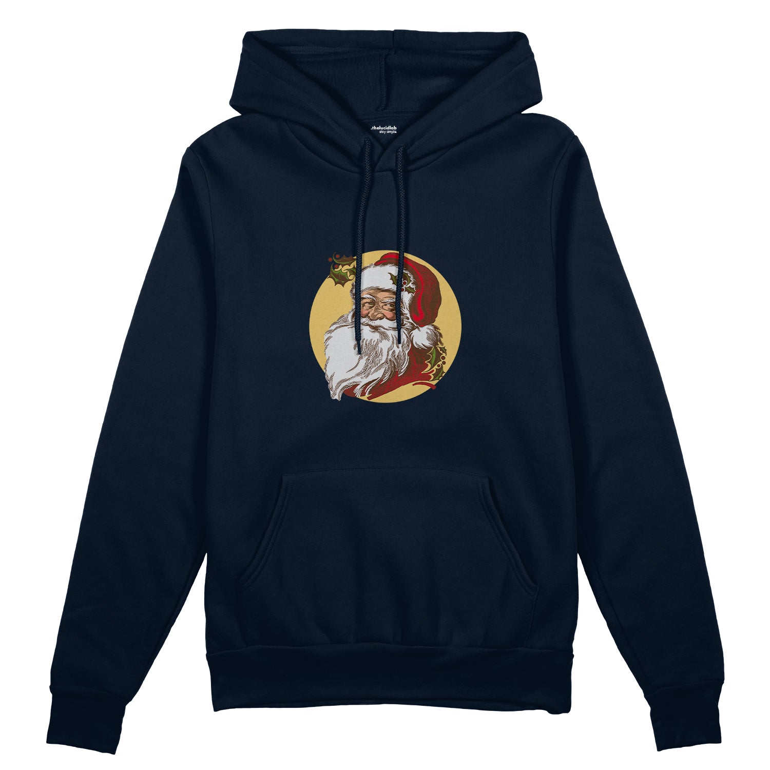 Vintage Santa Portrait Oversize Hoodie