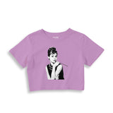 Audrey Hepburn Crop Tişört
