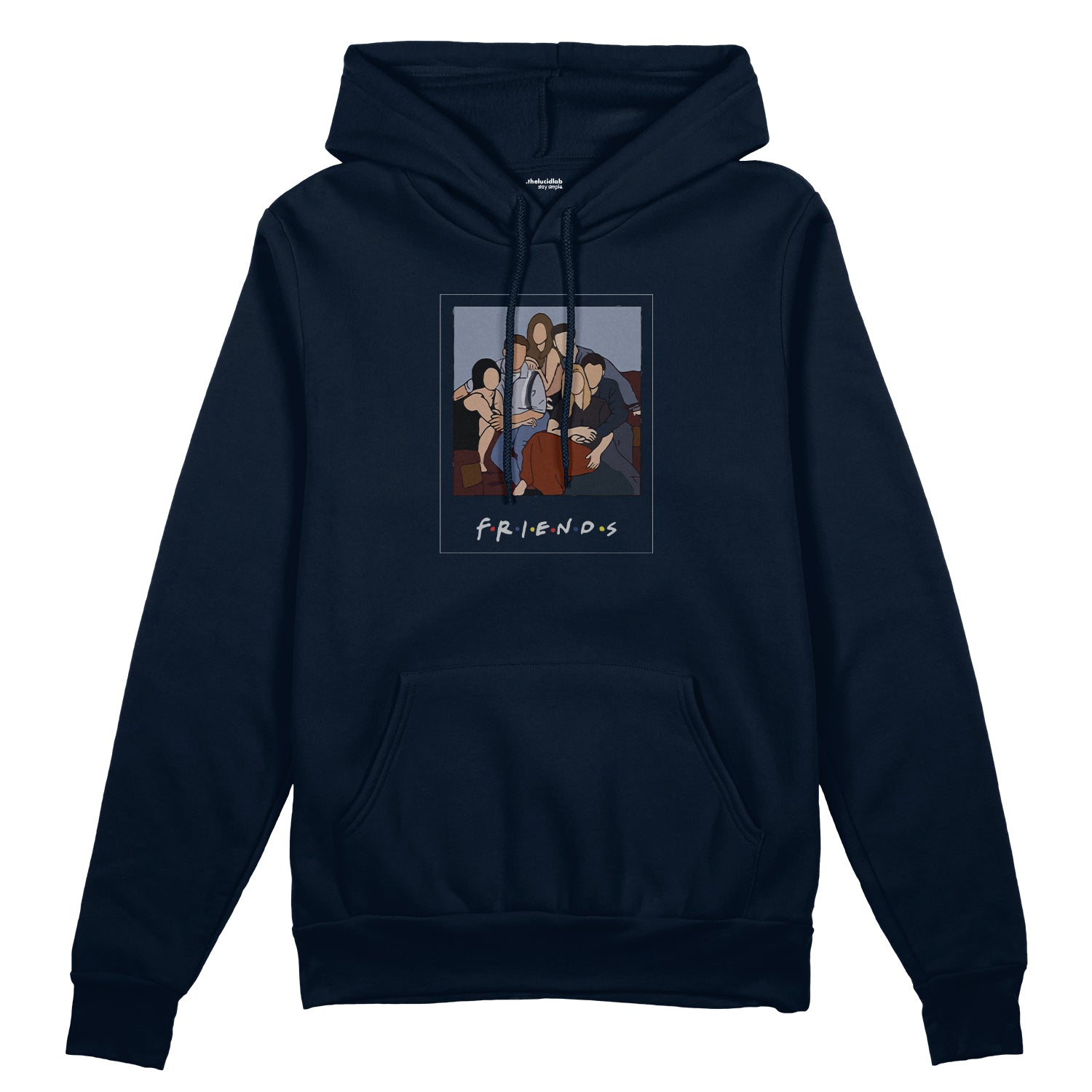 Friends Silüetli Oversize Hoodie