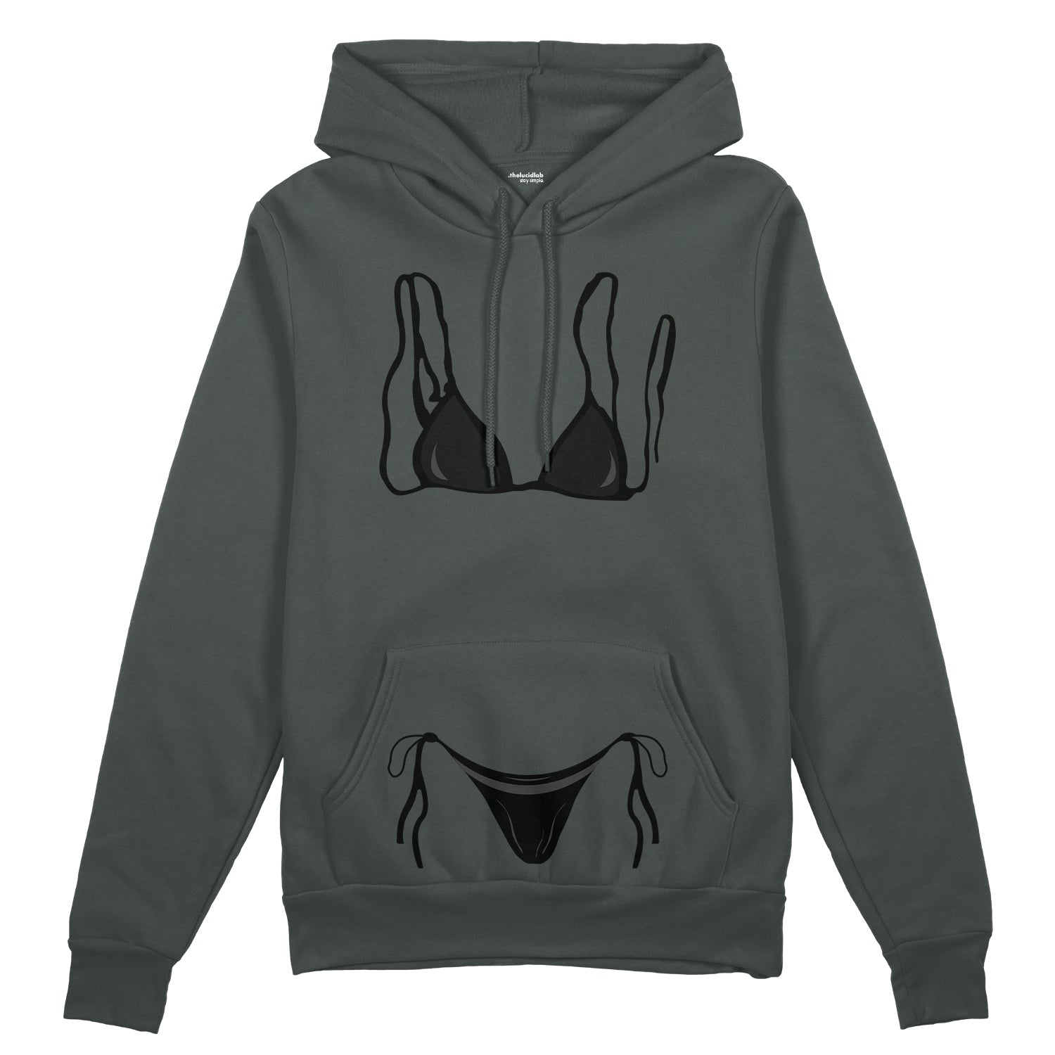 Black Bikini Oversize Hoodie