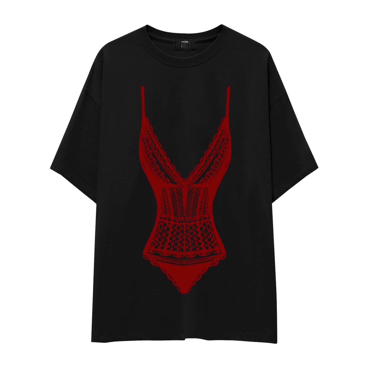 Bordeaux Contour Oversize Tişört