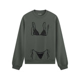 Black Bikini Oversize Sweatshirt