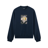 Albert Einstein / Homer Simpson Oversize Sweatshirt