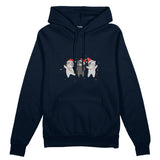 Tangled Christmas Cats Oversize Hoodie