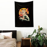 Kanagawa Cat Duvar Örtüsü