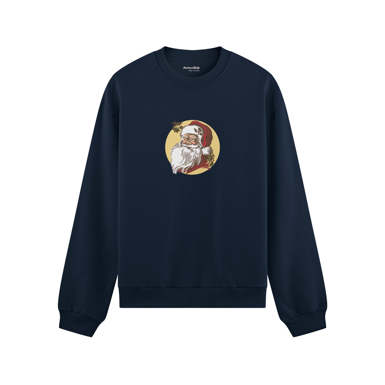 Vintage Santa Portrait Oversize Sweatshirt
