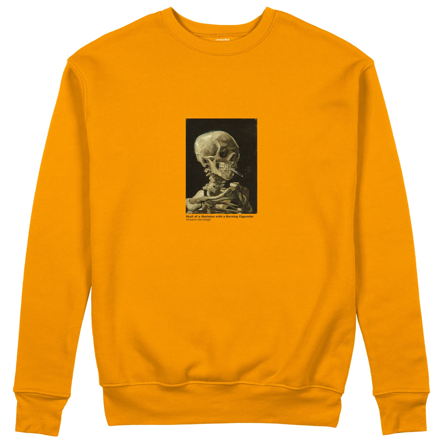 Skull of a Skeleton with Burning Cigarette Sweatshirt