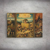 The Haywain Triptych Kanvas Tablo