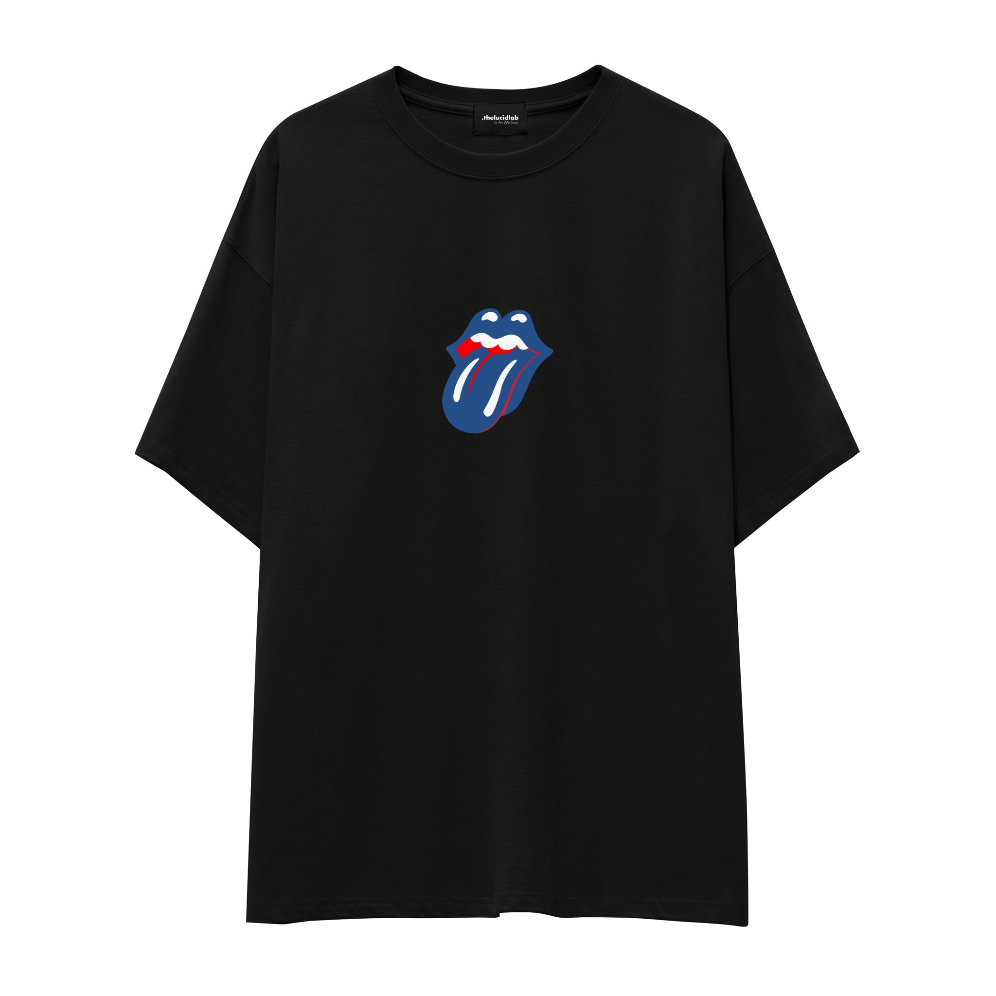 The Rolling Stones Blue Oversize Tişört
