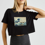 Kanagawa Oki Nami Ura Crop Tişört