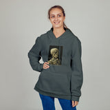 Skull of a Skeleton with Burning Cigarette Oversize Hoodie