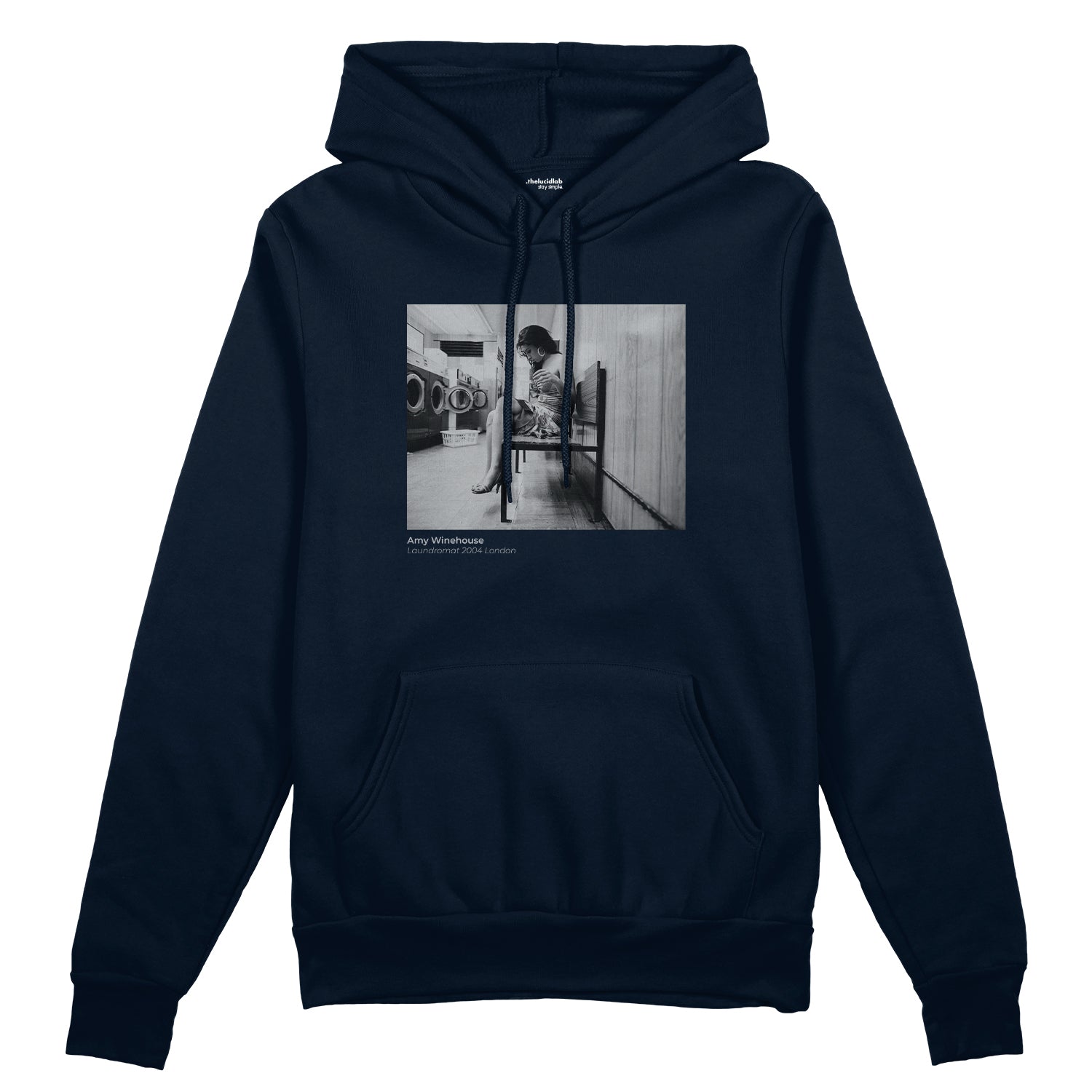 Amy Winehouse at the laundromat 2004 Oversize Hoodie
