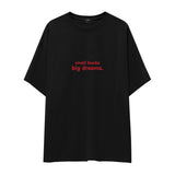 Small Boobs Big Dreams Oversize Tişört
