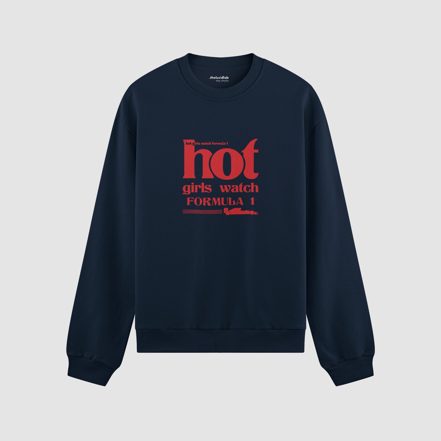 Hot Girls Watch Formula 1 Oversize Sweatshirt