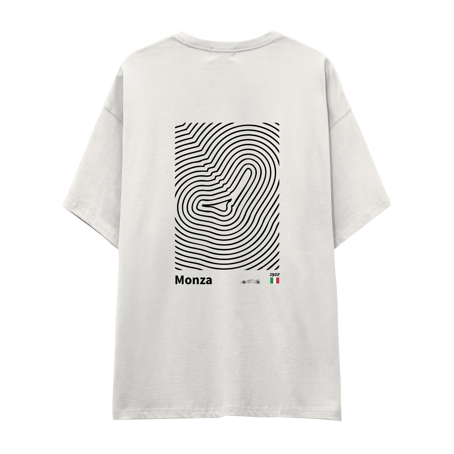 Monza Circuit Artwork Oversize Tişört