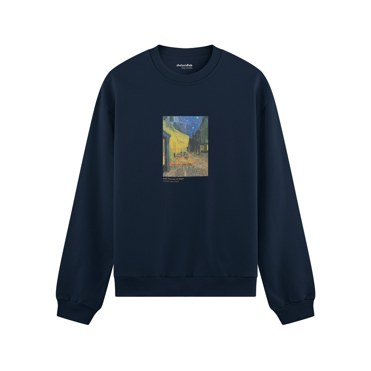 Café Terrace at Night Oversize Sweatshirt