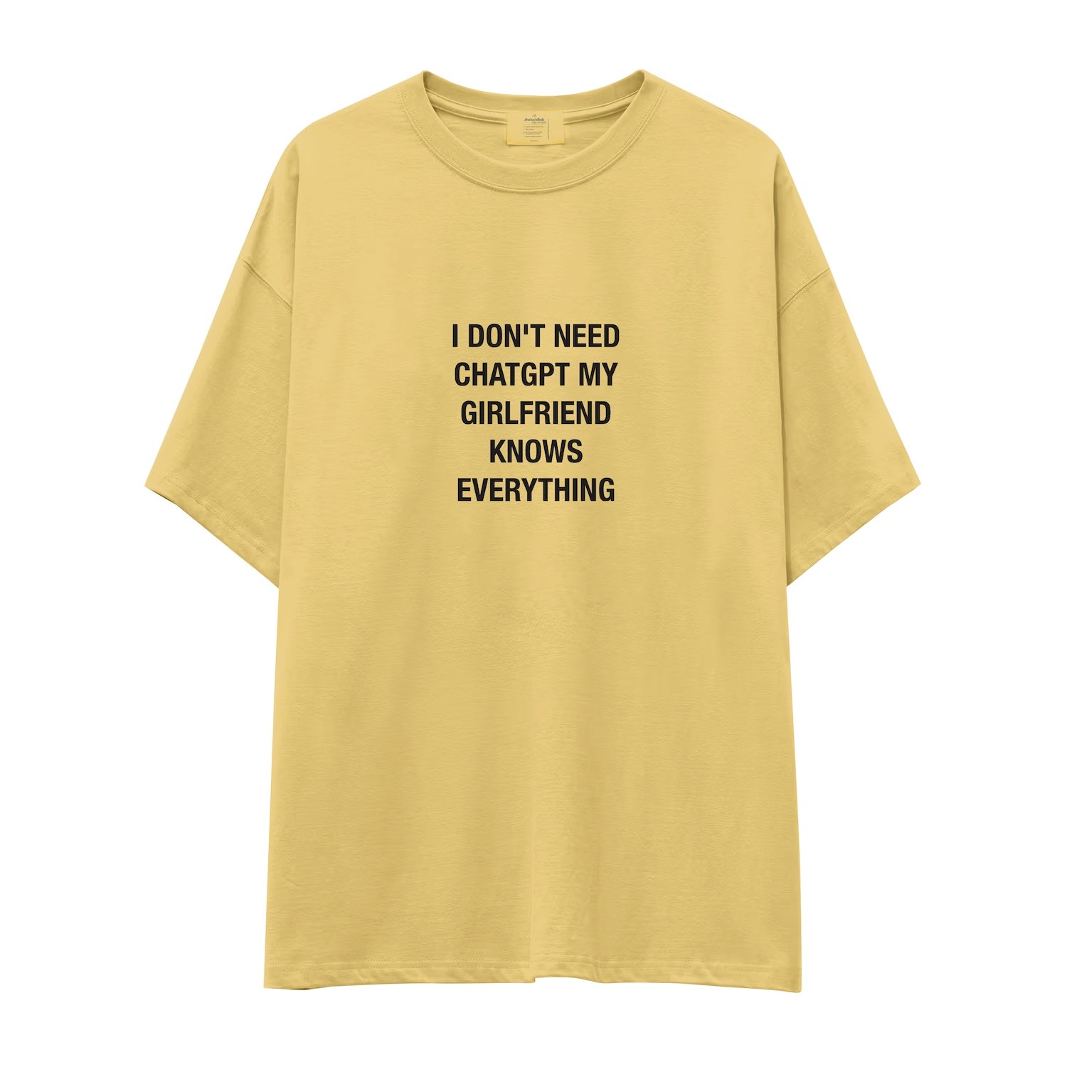 Girlfriend Knows Everything Oversize Tişört