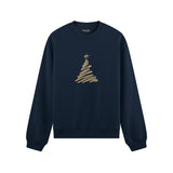 Minimal Christmas Tree Oversize Sweatshirt