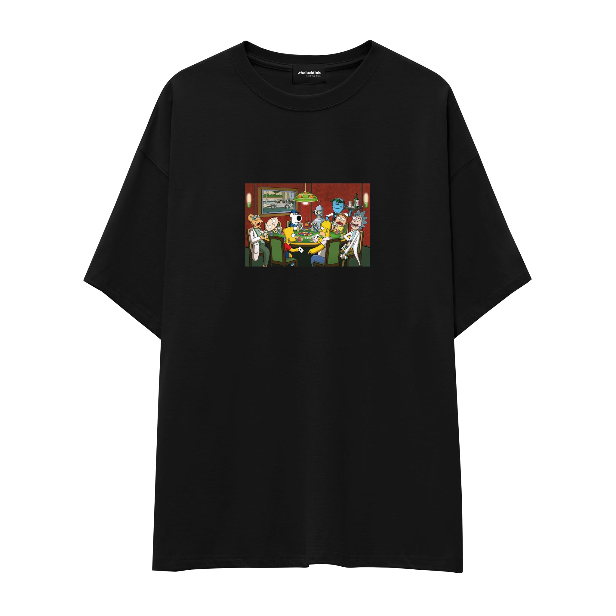 Champions League Poker Oversize Tişört