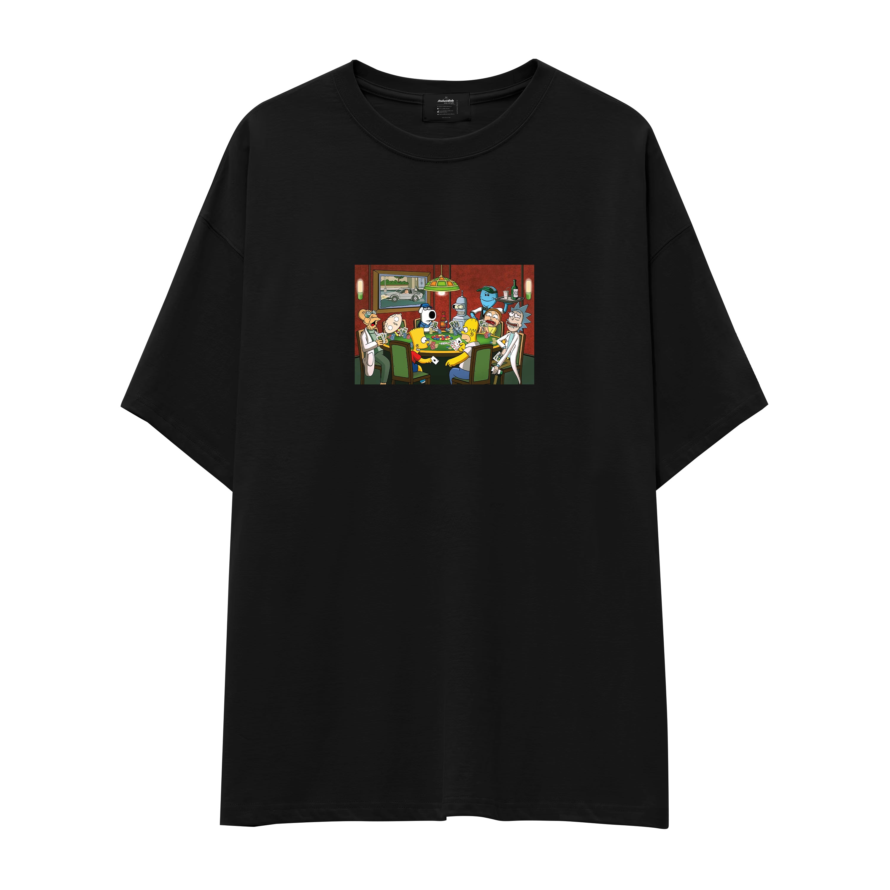 Champions League Poker Oversize Tişört