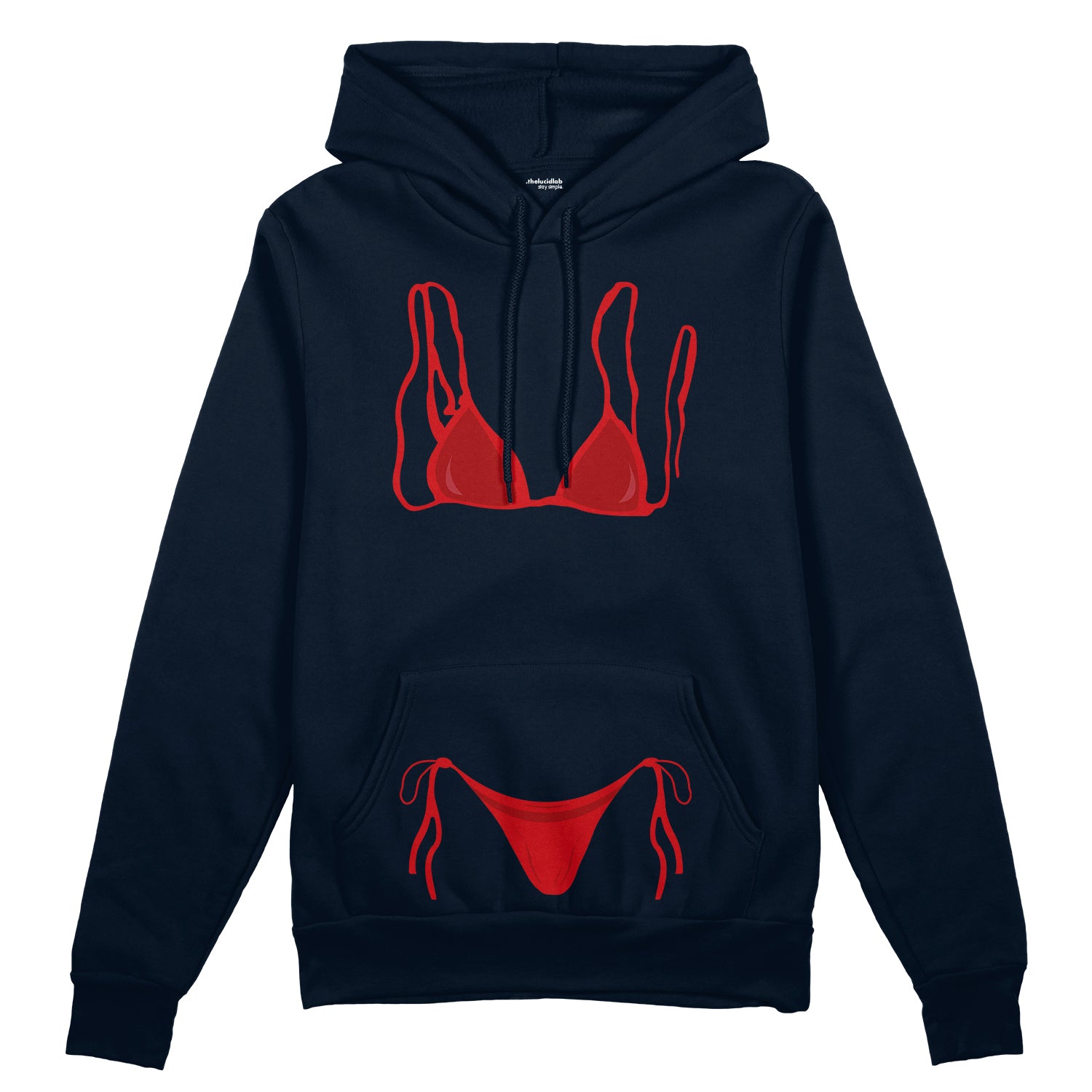 Red Bikini Oversize Hoodie