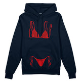 Red Bikini Oversize Hoodie