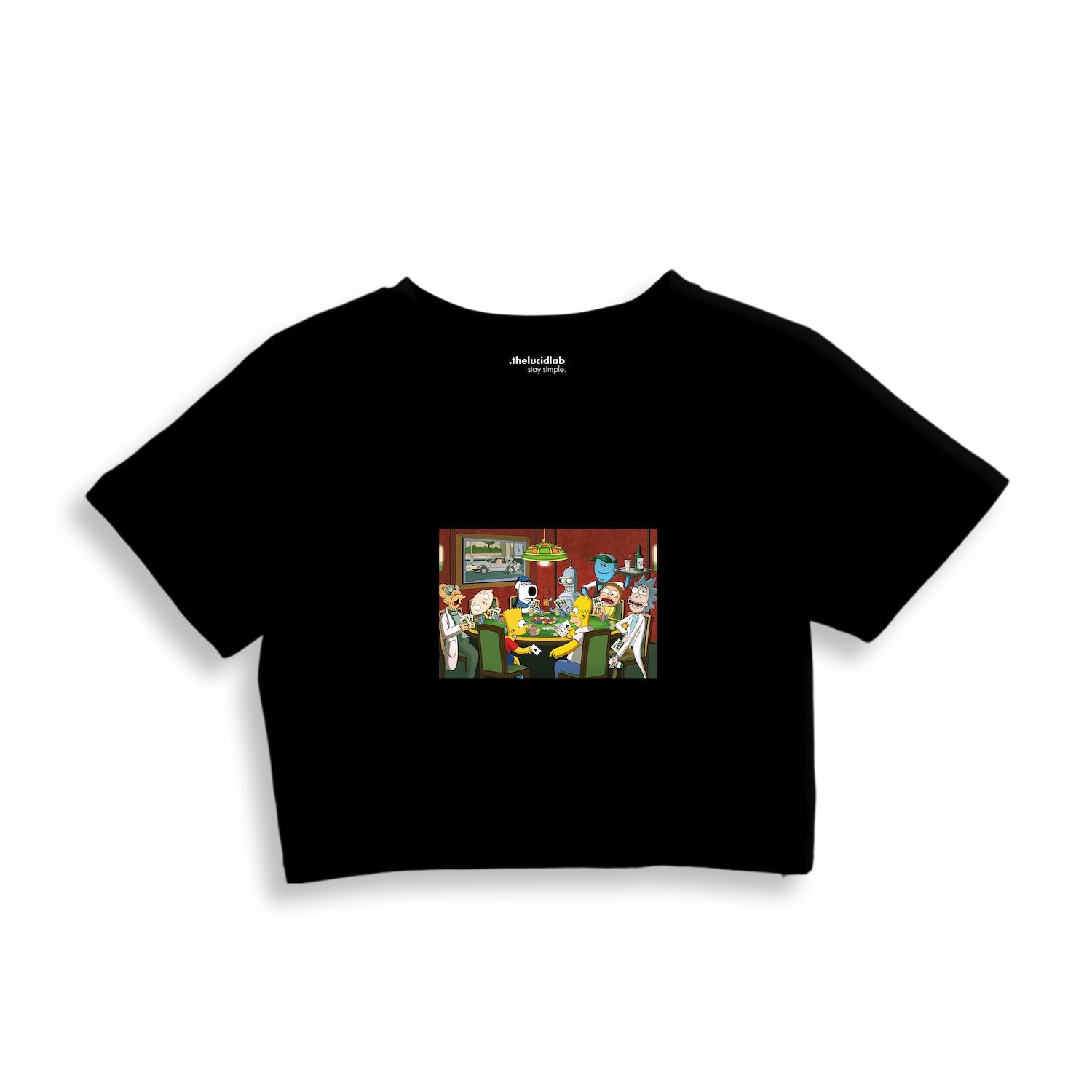 Champions League Poker Crop Tişört