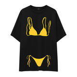 Yellow Bikini Oversize Tişört