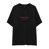 Kiss Now Talk Later Oversize Tişört