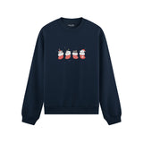 Christmas Stocking Cats Oversize Sweatshirt