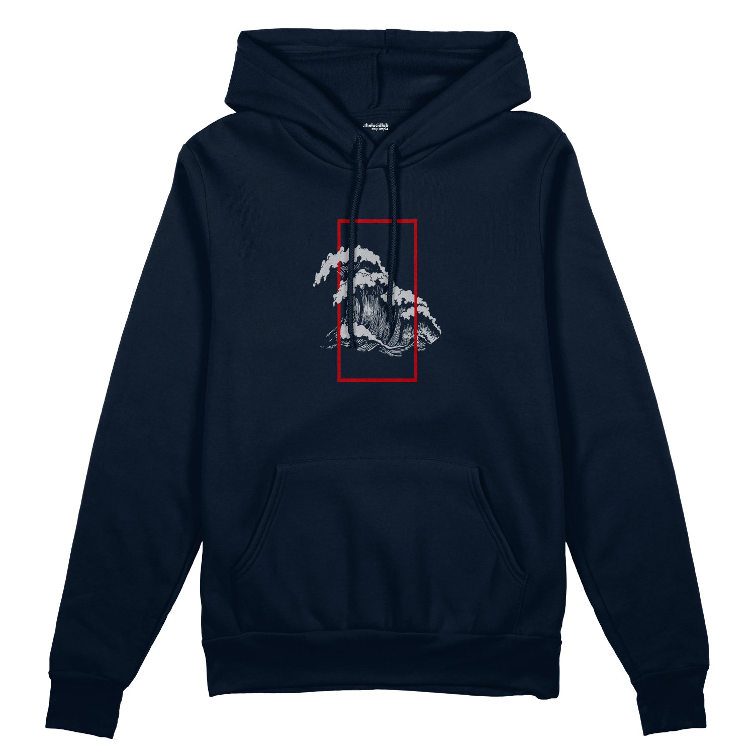 Perspektif Kanagawa Dalgası Oversize Hoodie