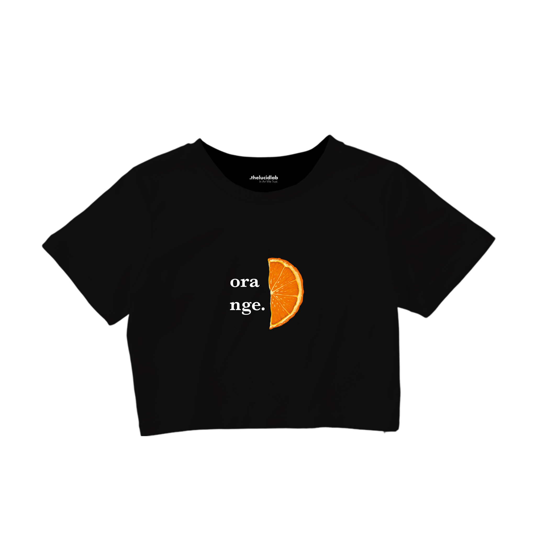 Orange Crop Tişört — Siyah