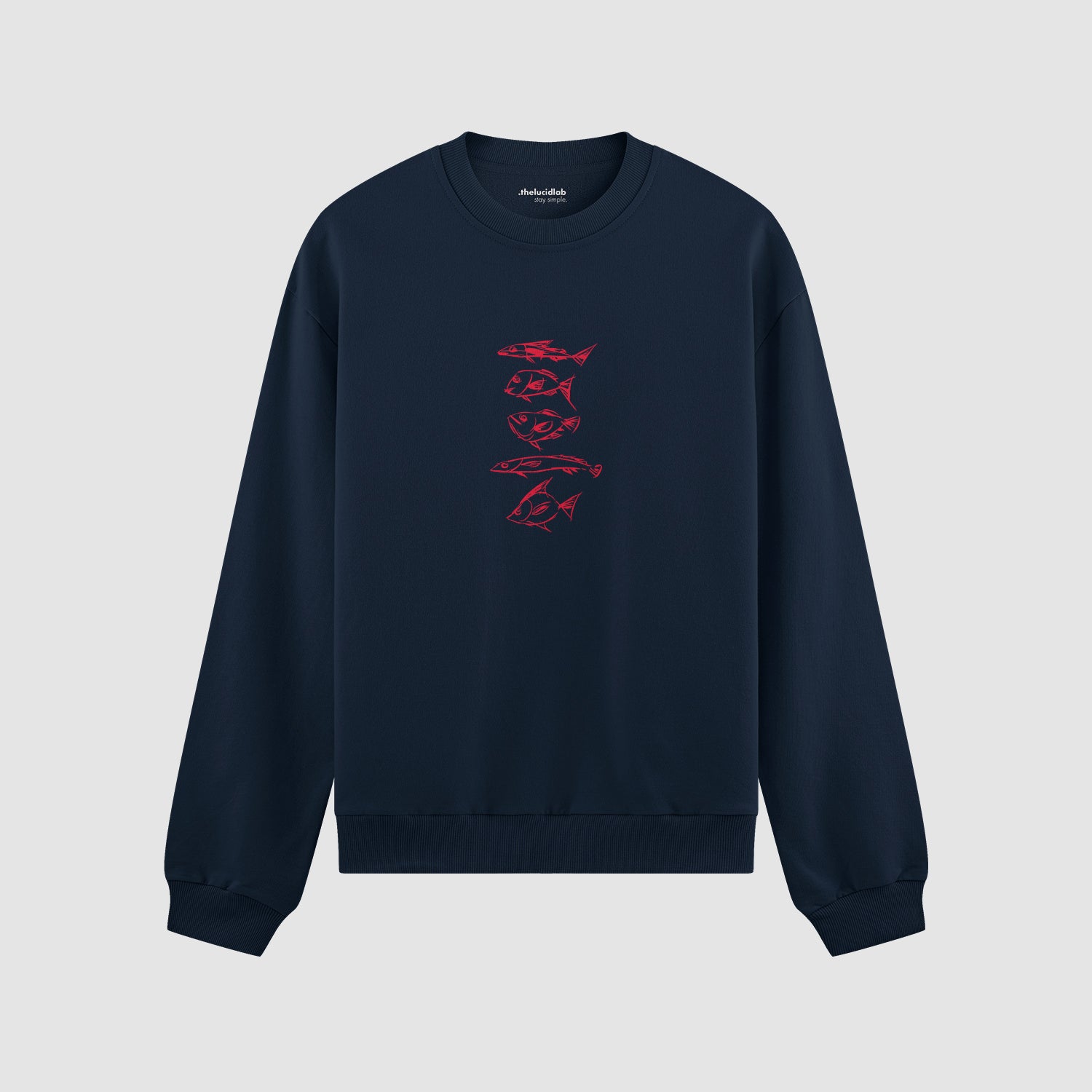 Sketches of Fish Oversize Sweatshirt