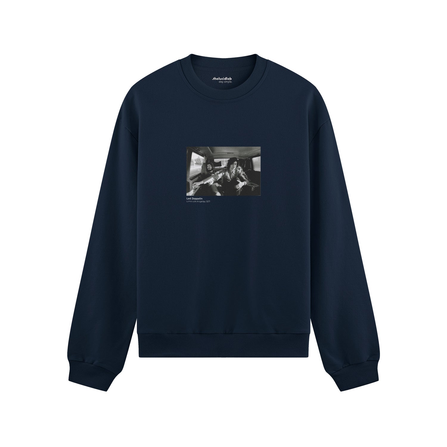 Led Zeppelin Limo Los Angeles 1971 Oversize Sweatshirt