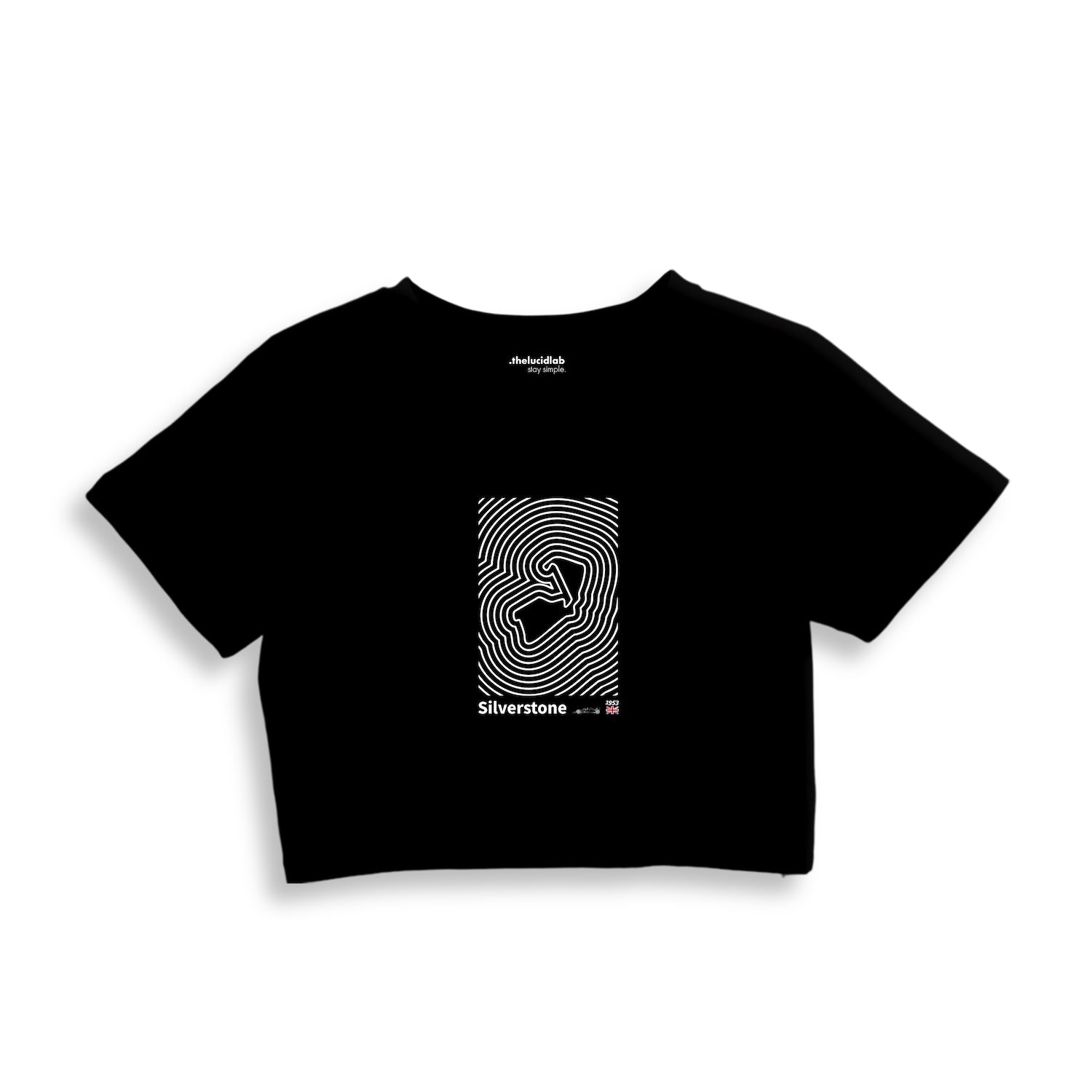 Silverstone Circuit Artwork Crop Tişört