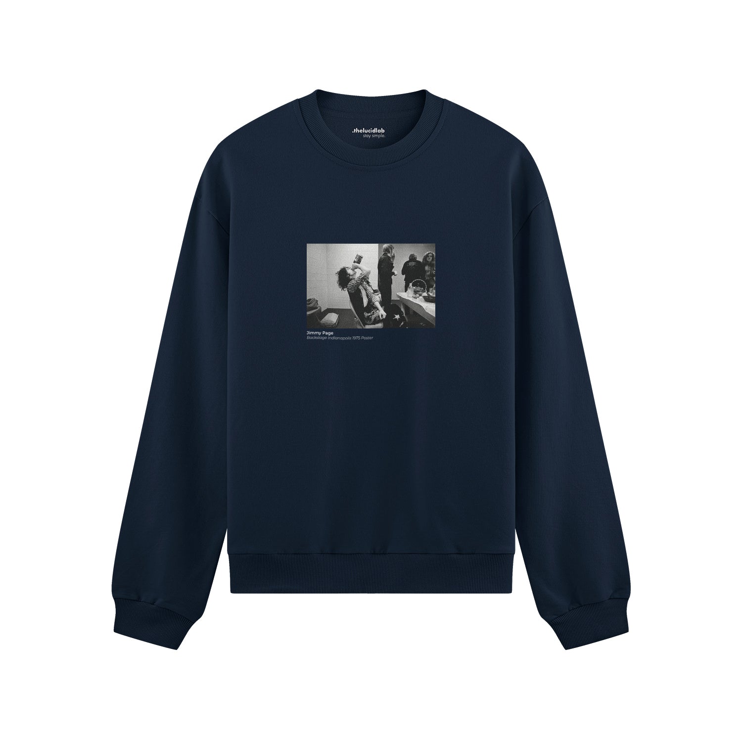 Jimmy Page Backstage Indianapolis 1975 Oversize Sweatshirt