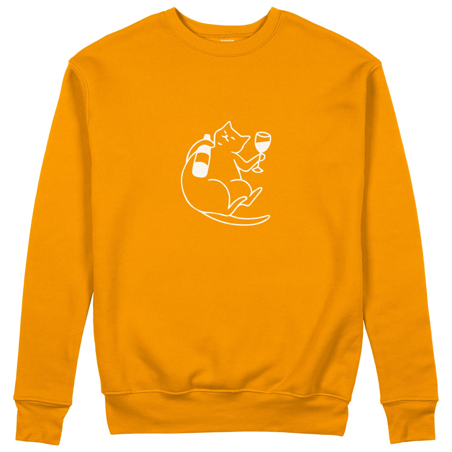 Wine Lover Cat Sweatshirt