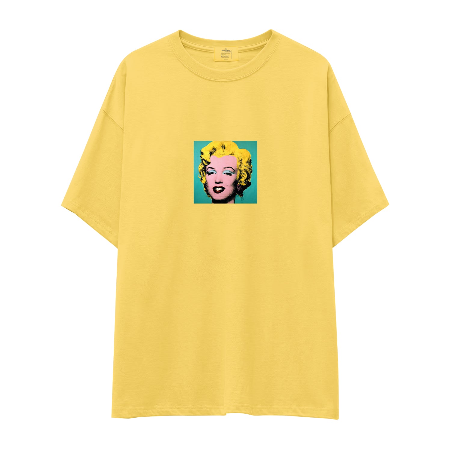 Andy Warhol / Marilyn Monroe Blue Oversize Tişört