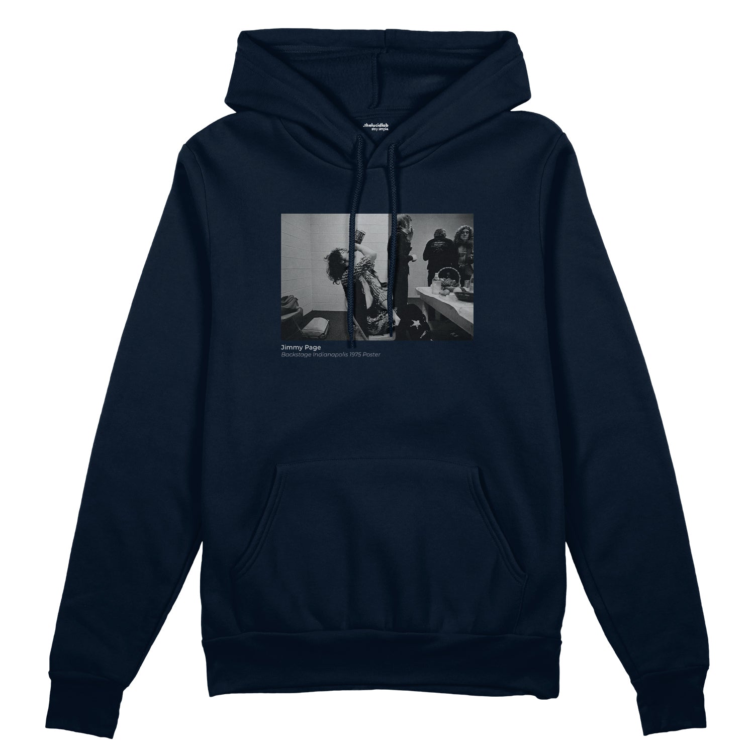 Jimmy Page Backstage Indianapolis 1975 Oversize Hoodie