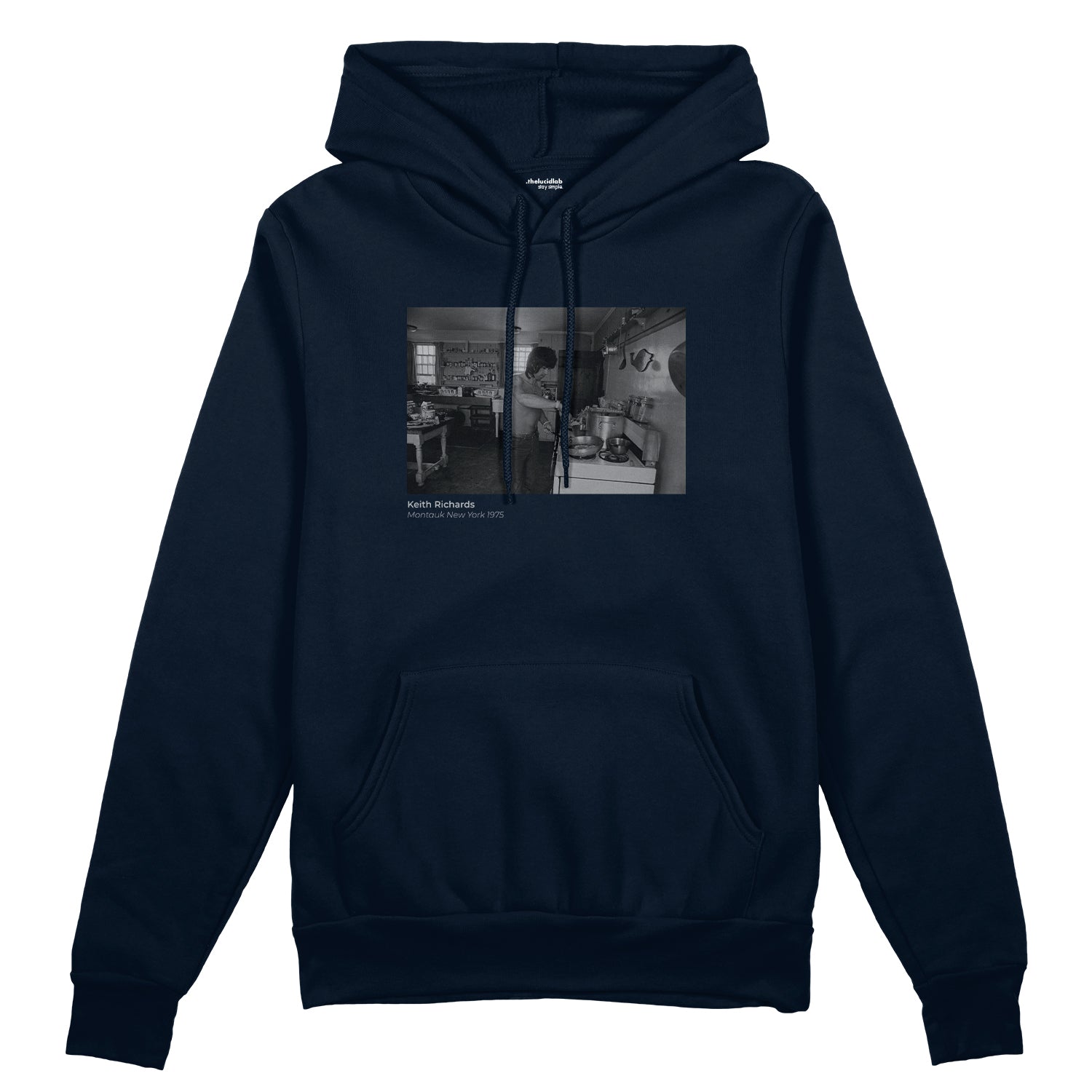 Keith Richards Montauk New York 1975 Oversize Hoodie
