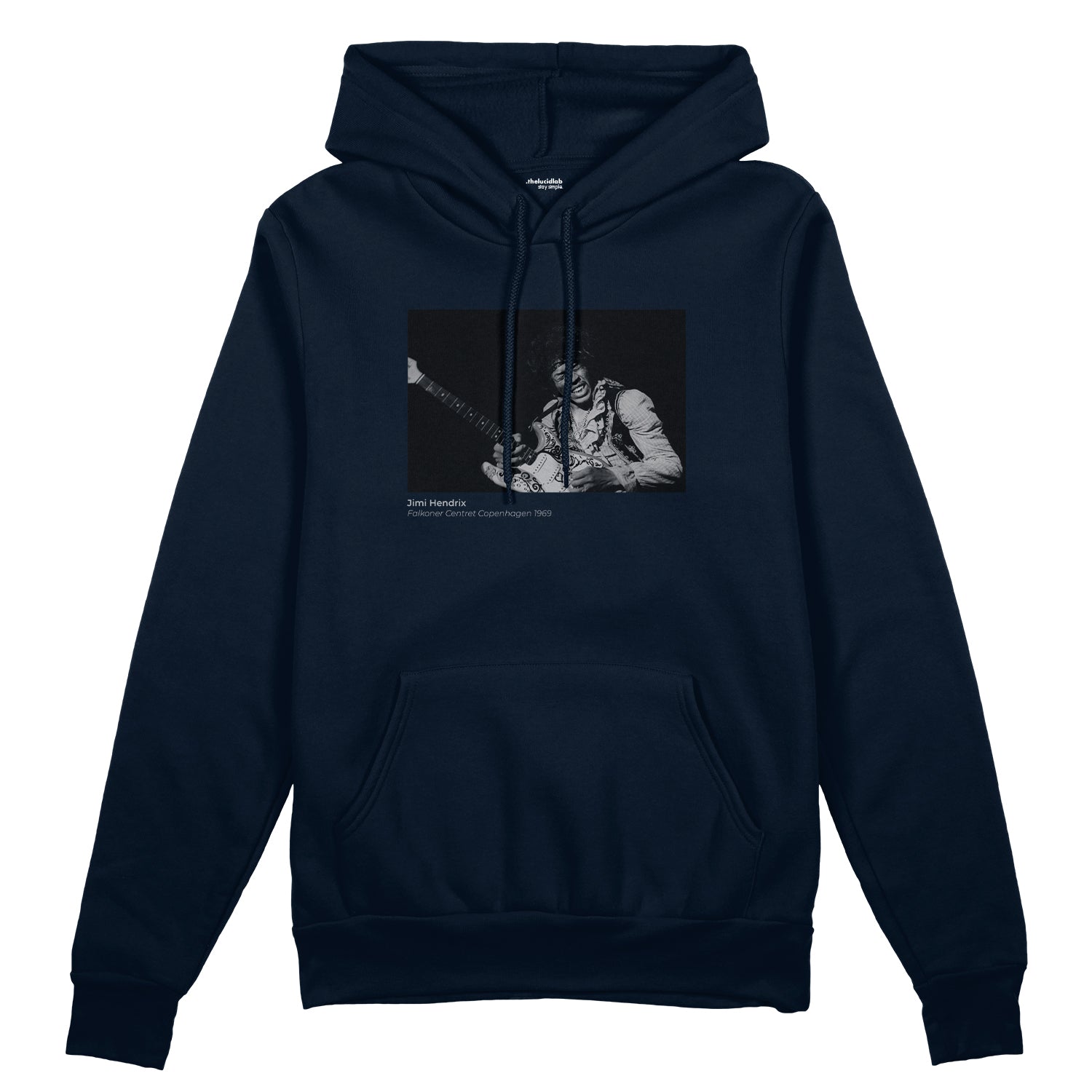 Jimi Hendrix Falkoner Centret Copenhagen 1969 Oversize Hoodie