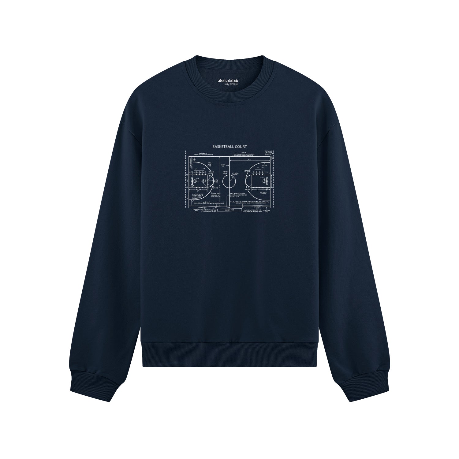 Basketball Court Oversize Sweatshirt