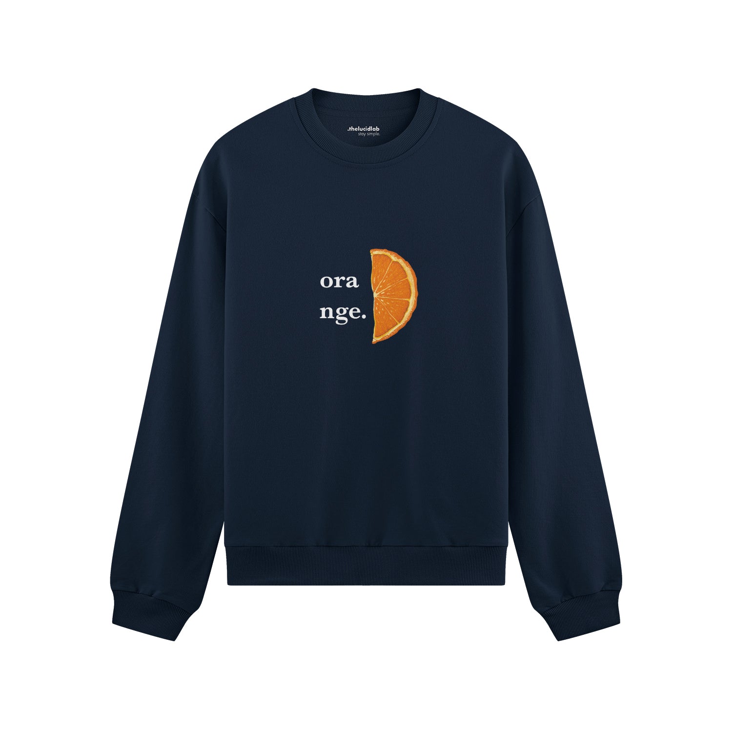 Orange Oversize Sweatshirt