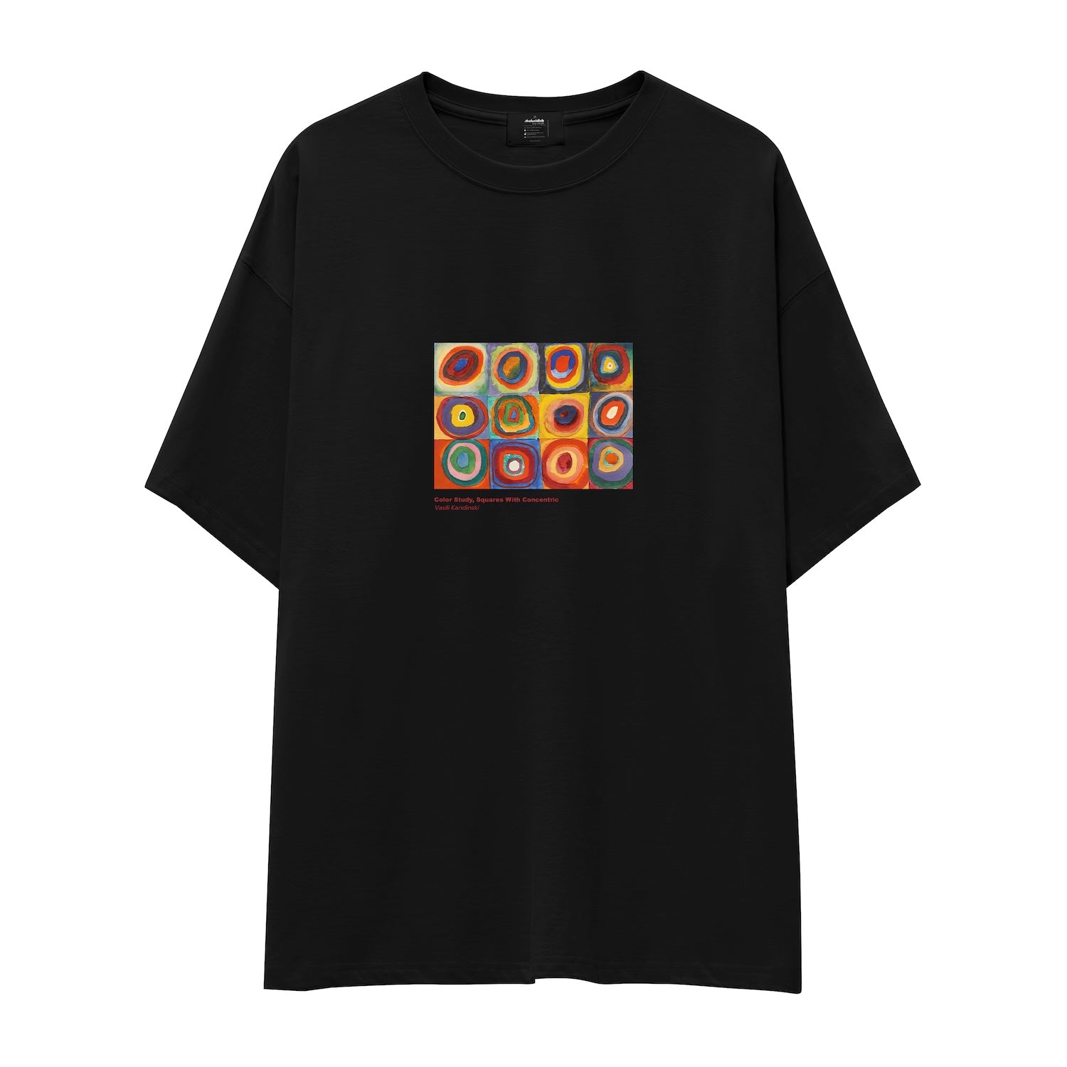 Color Study, Squares With Concentric Circles Oversize Tişört