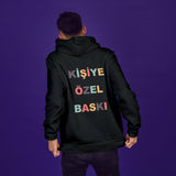 Kişiye Özel Baskılı Oversize Hoodie