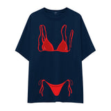 Red Bikini Oversize Tişört