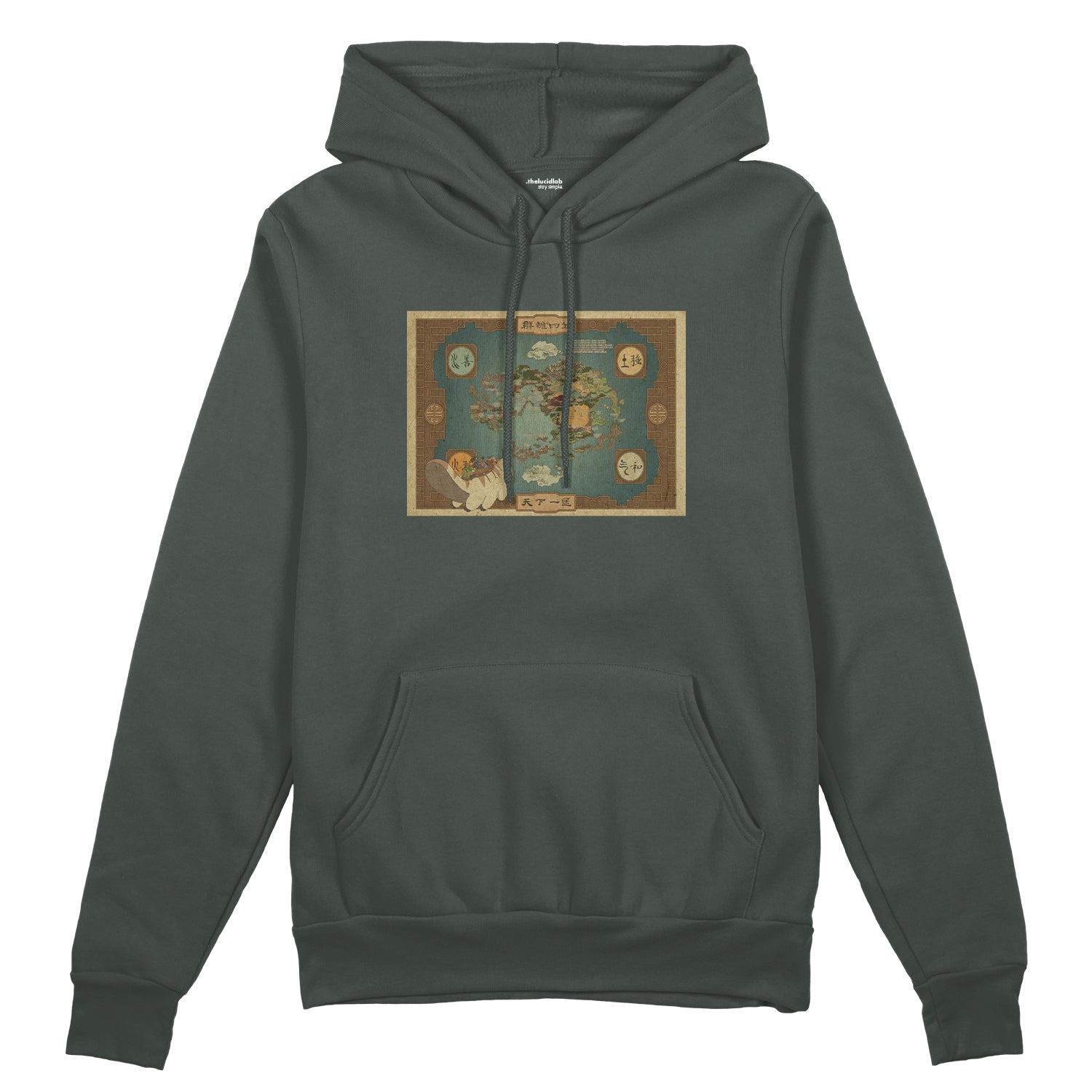 Avatar The Last Airbender Map Oversize Hoodie