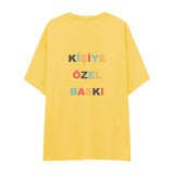 Kişiye Özel Baskılı Oversize Tişört